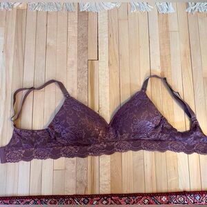 Lace Minimalist Hands-Free Pumping & Nursing Bra | Twilight - Regular (B-D) / XL